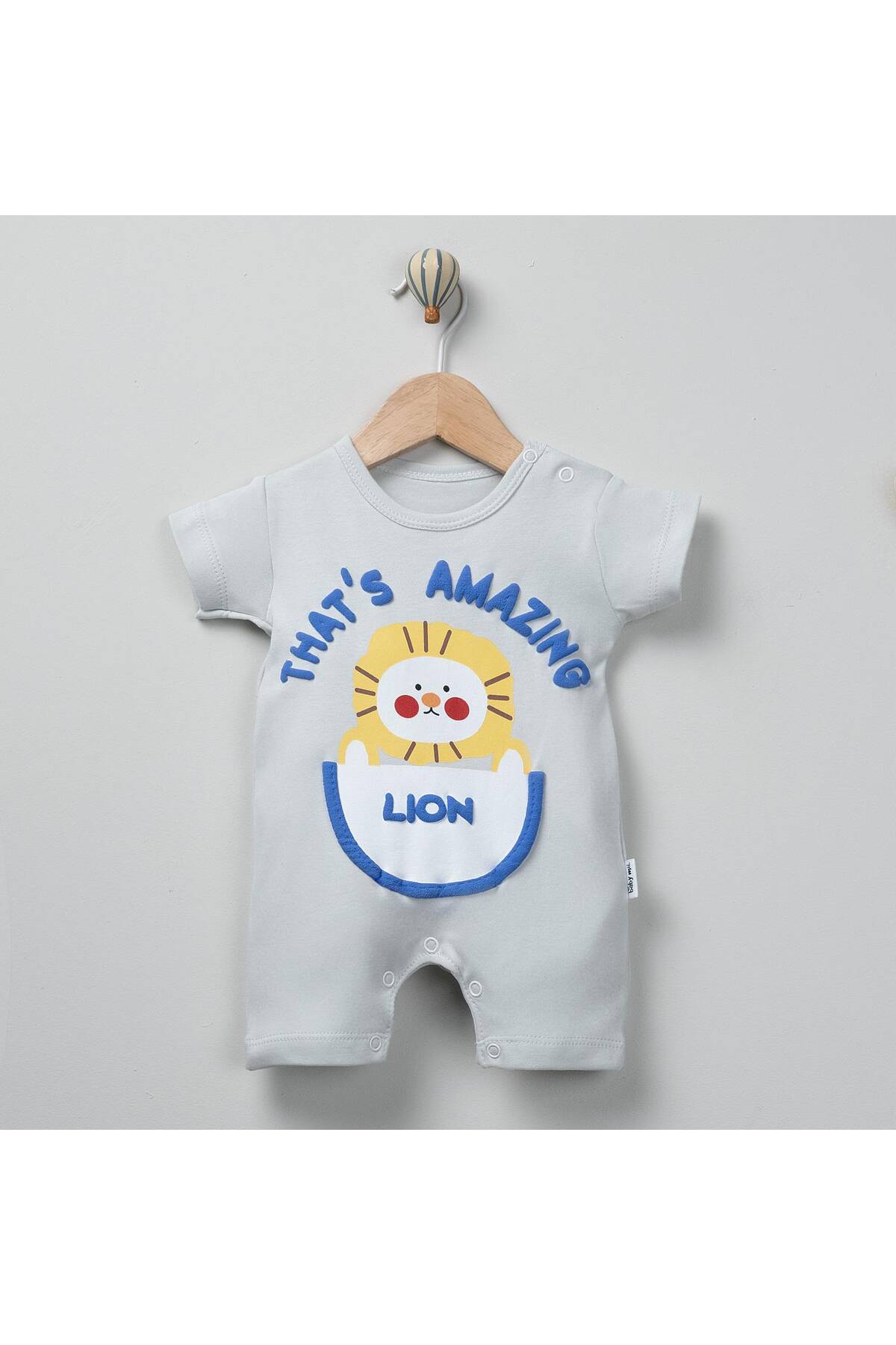 LİON BASKILI PREMIUM ERKEK BEBEK TULUM