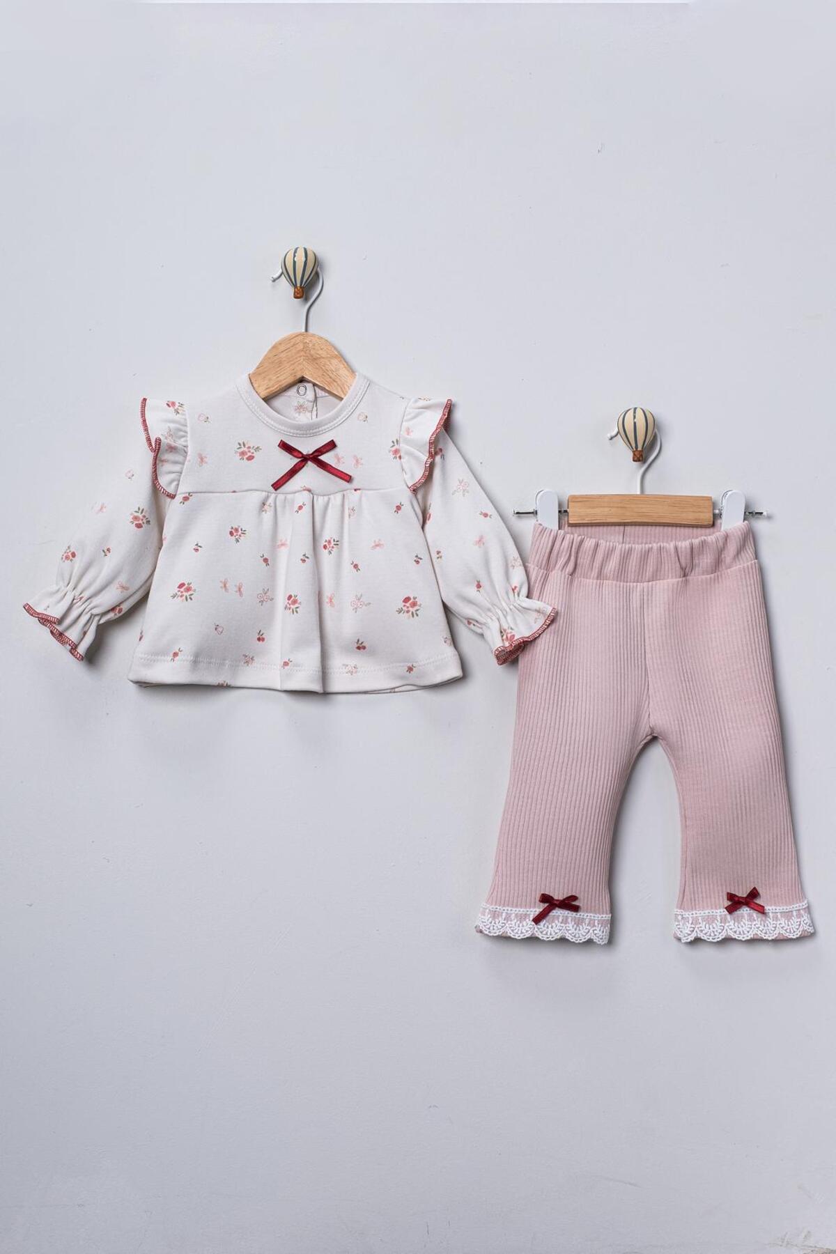 FİYONKLU KIZ BEBEK TAKIM