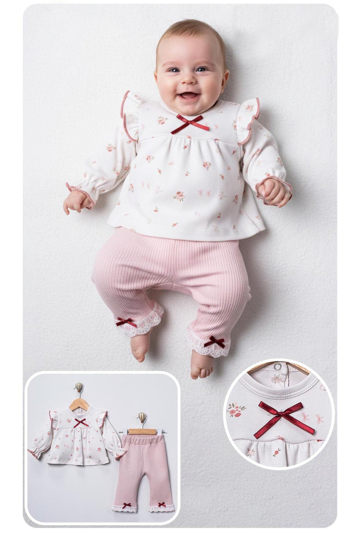 FİYONKLU KIZ BEBEK TAKIM