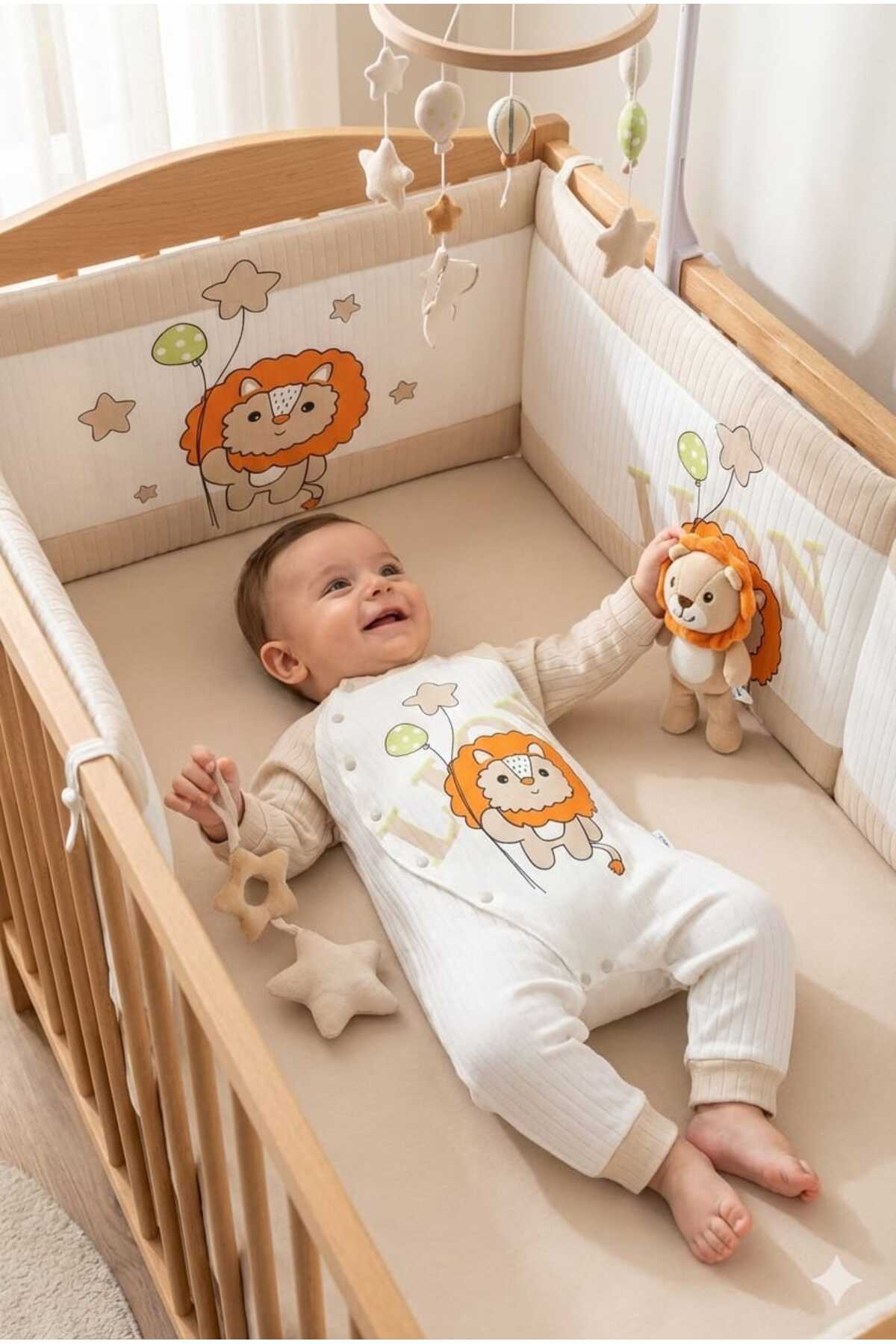 LION ASLAN BASKILI ERKEK BEBEK TULUM
