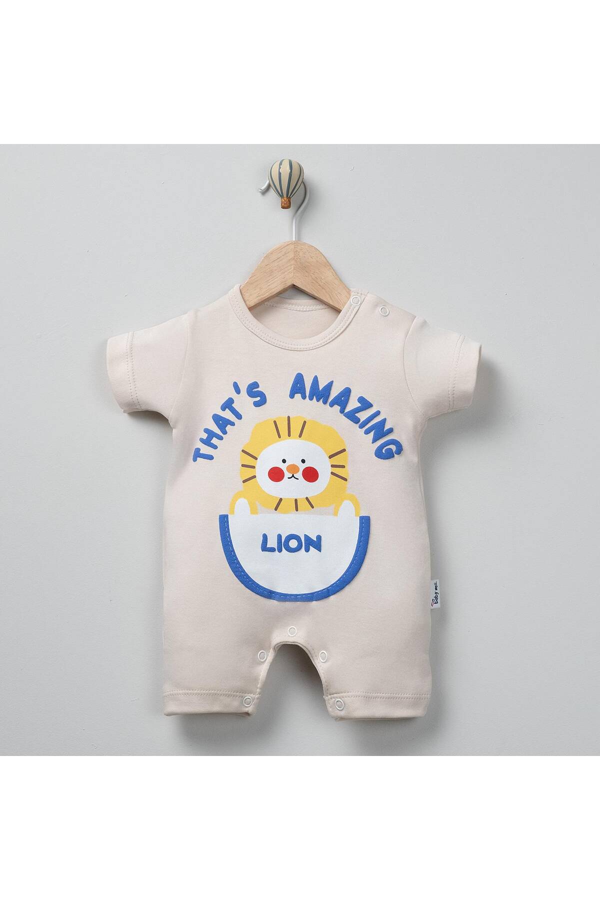 LİON BASKILI PREMIUM ERKEK BEBEK TULUM