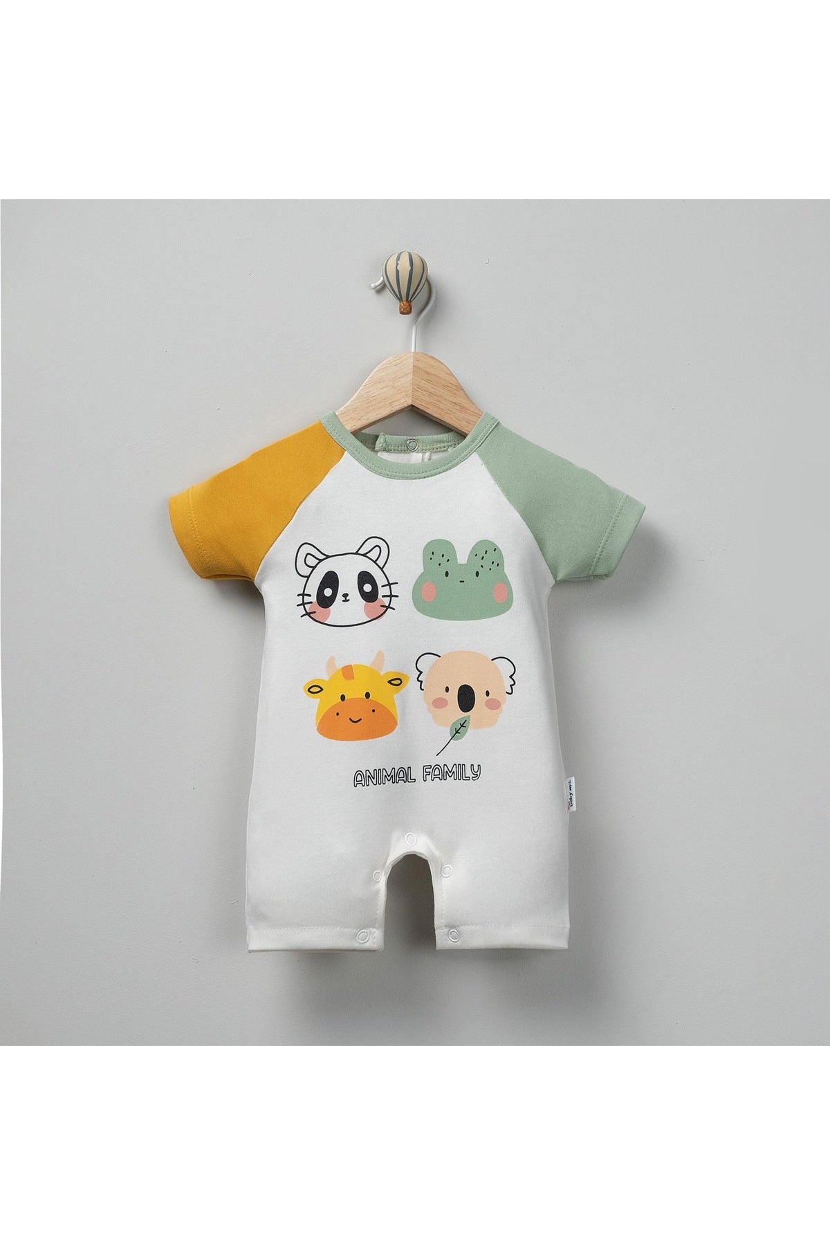 Animals Renkli Premium Erkek Bebek Tulum