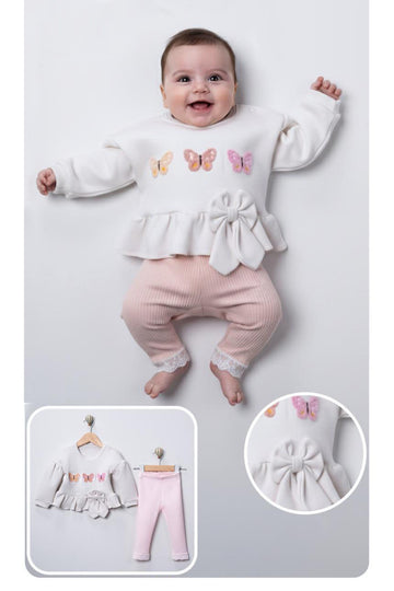 KELEBEKLİ KIZ BEBEK TAKIM