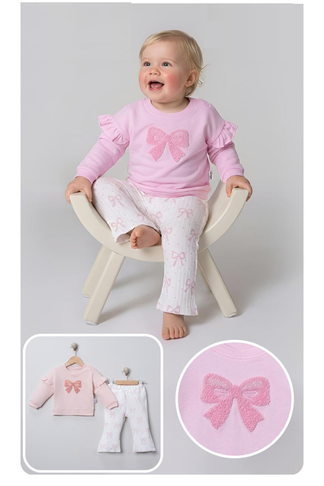 KURDELELİ KIZ BEBEK TAKIM