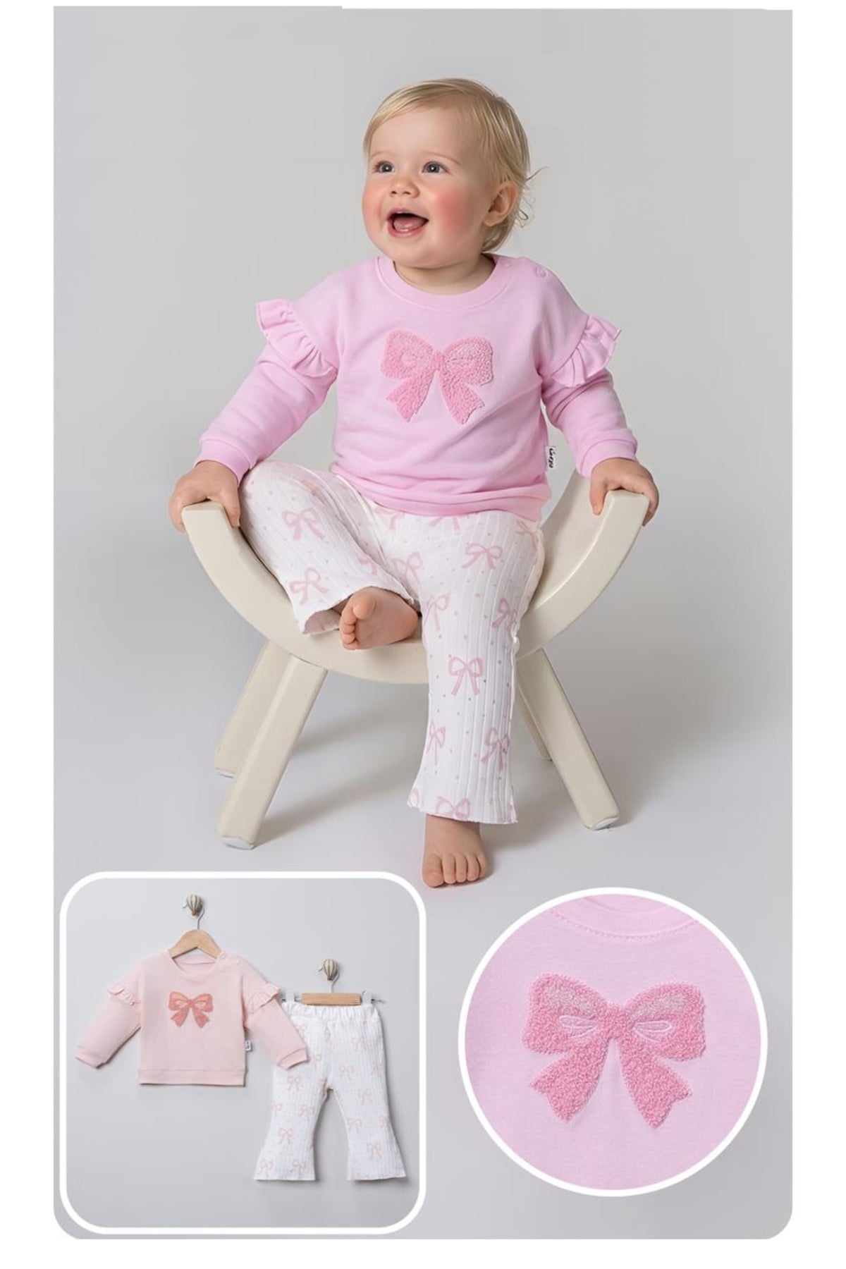 KURDELELİ KIZ BEBEK TAKIM