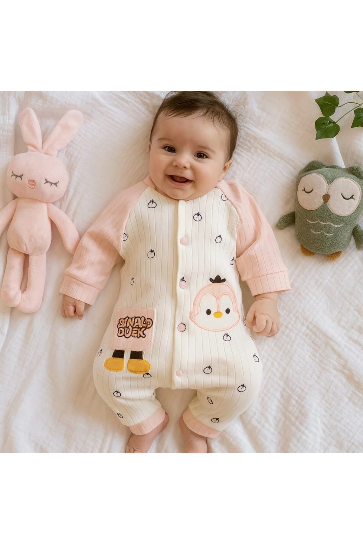 CİVCİVBASKILI KIZ BEBEK TULUM