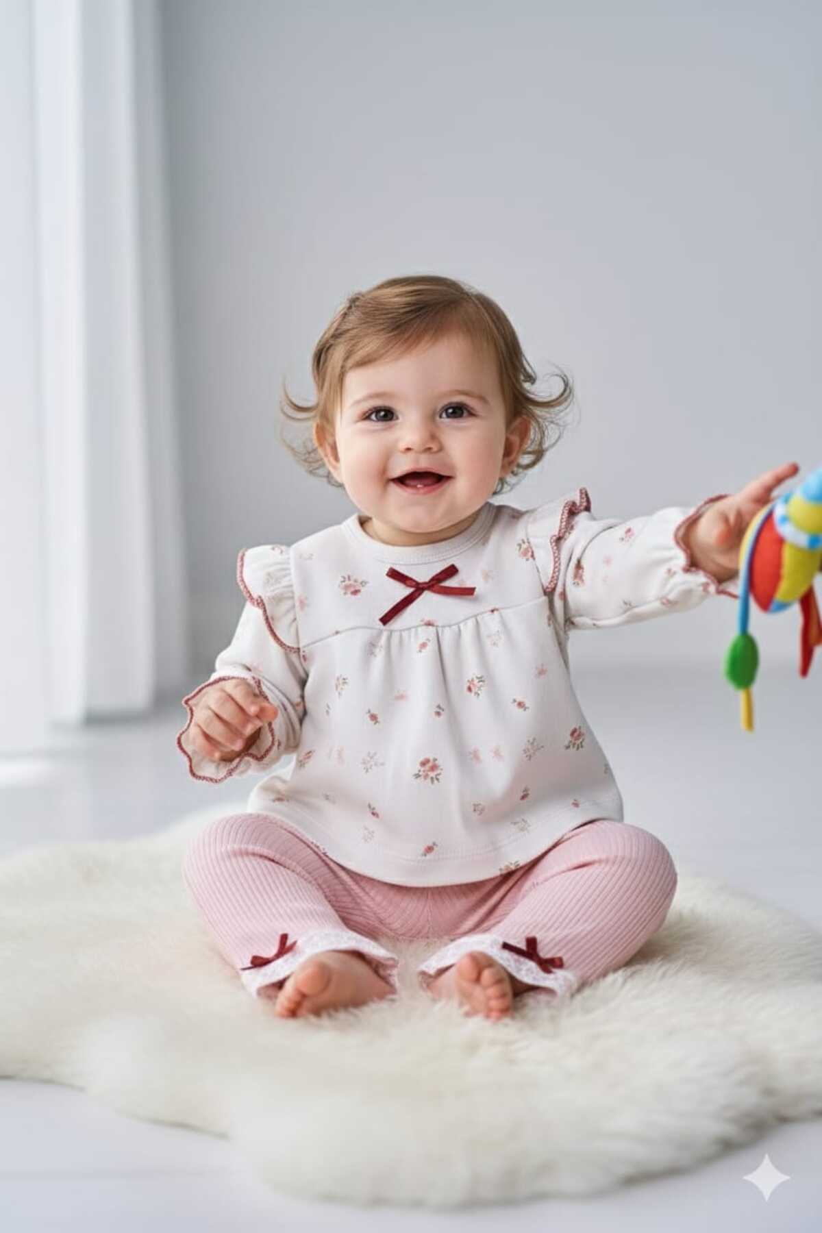 FİYONKLU KIZ BEBEK TAKIM