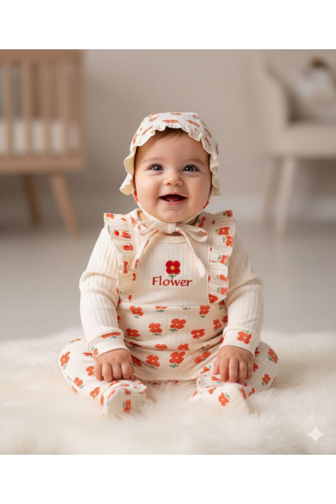 FIRFIRLI ŞAPKALI KIZ BEBEK TULUM