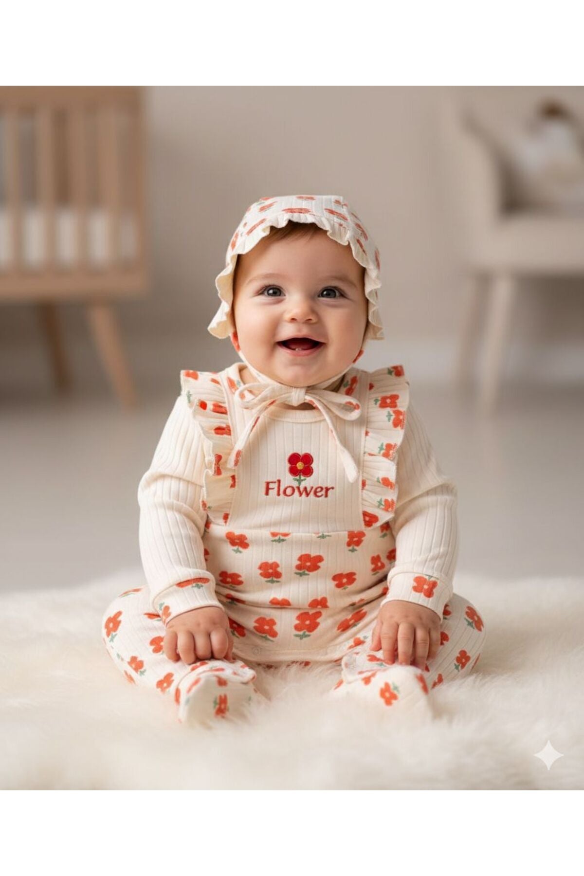 FIRFIRLI ŞAPKALI KIZ BEBEK TULUM
