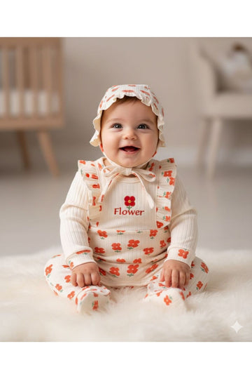FIRFIRLI ŞAPKALI KIZ BEBEK TULUM