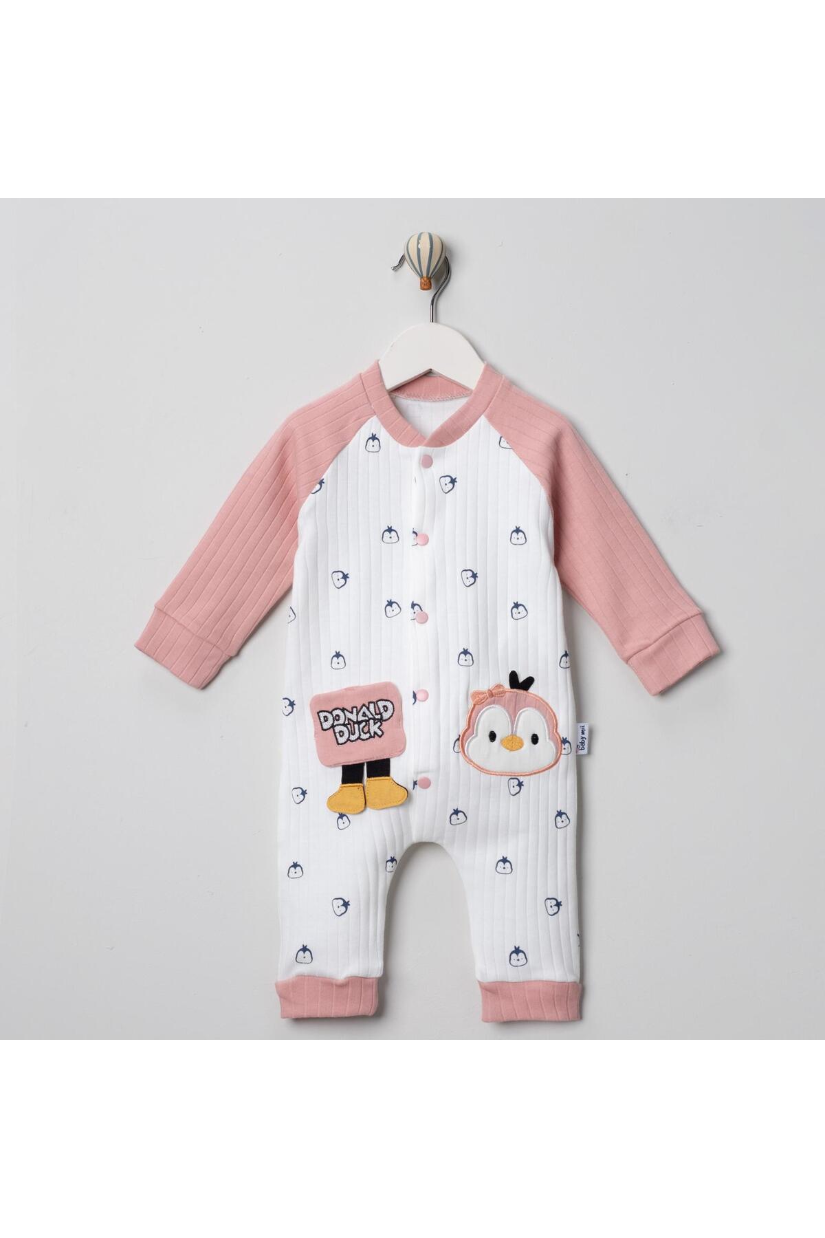 CİVCİVBASKILI KIZ BEBEK TULUM