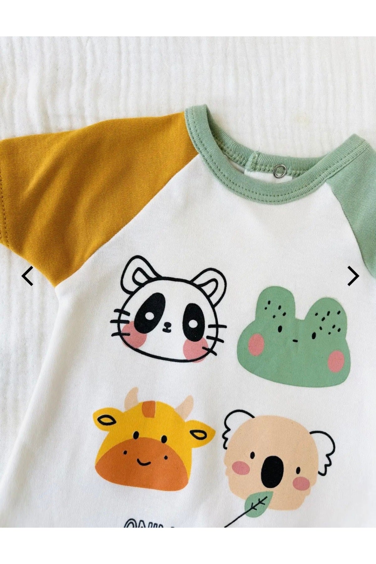 Animals Renkli Premium Erkek Bebek Tulum