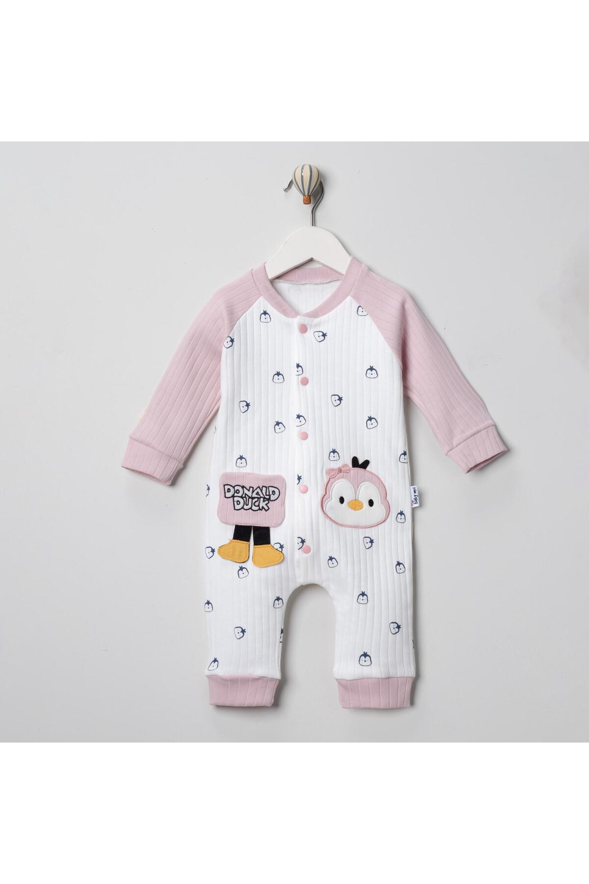 CİVCİVBASKILI KIZ BEBEK TULUM