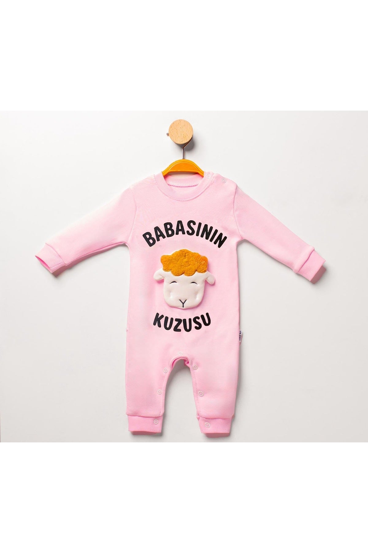 Babasının Kuzusu Yazılı Kız Bebek Tulum